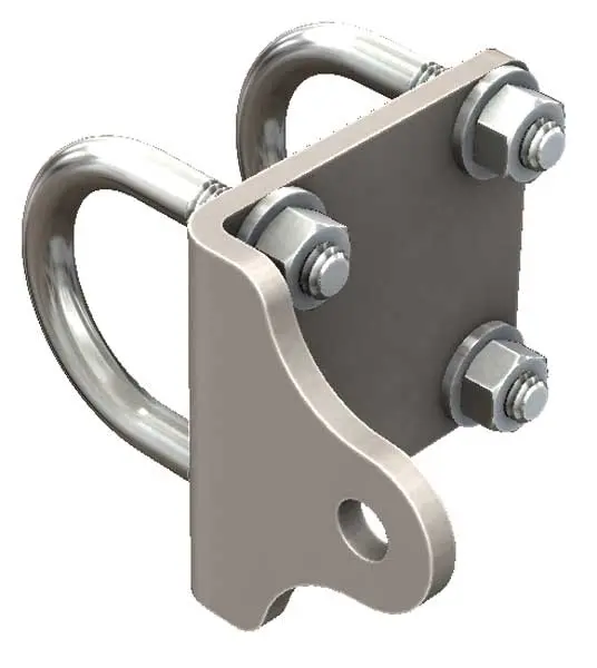 Universal Bent Steering Stabilizer Bracket 1