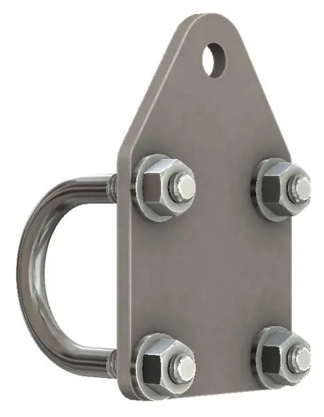 Universal Flat Steering Stabilizer Bracket 1