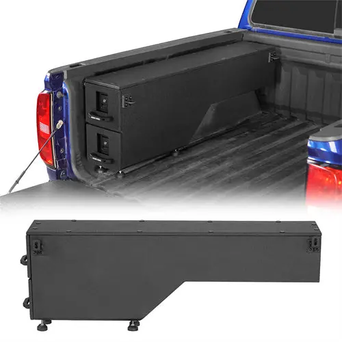 Truck Wheel Well Storage Bed Drawer System Side Box (15-22 Chevy Colorado & Gmc Canyon 5'2" Bed) - Hooke Road 1