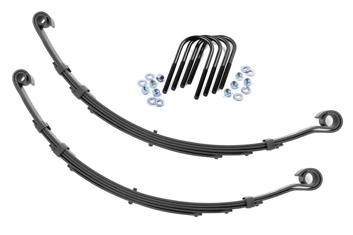 Front Leaf Springs - 4 Inch Lift - Pair - Jeep Cj 5 4Wd (1976-1983) 1
