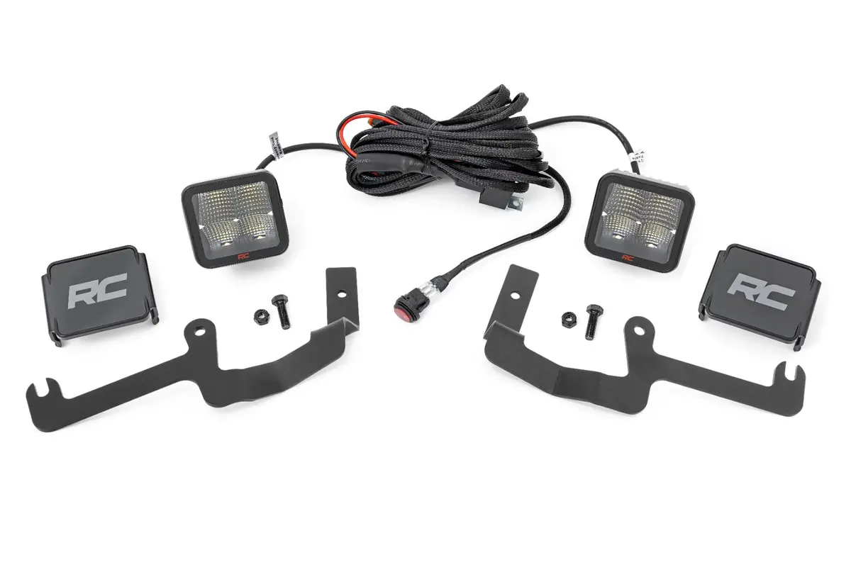 Led Light Kit - Ditch Mount - 2 Inch Spectrum Pair - Spot - Chevy Silverado 1500 (19-24) 1