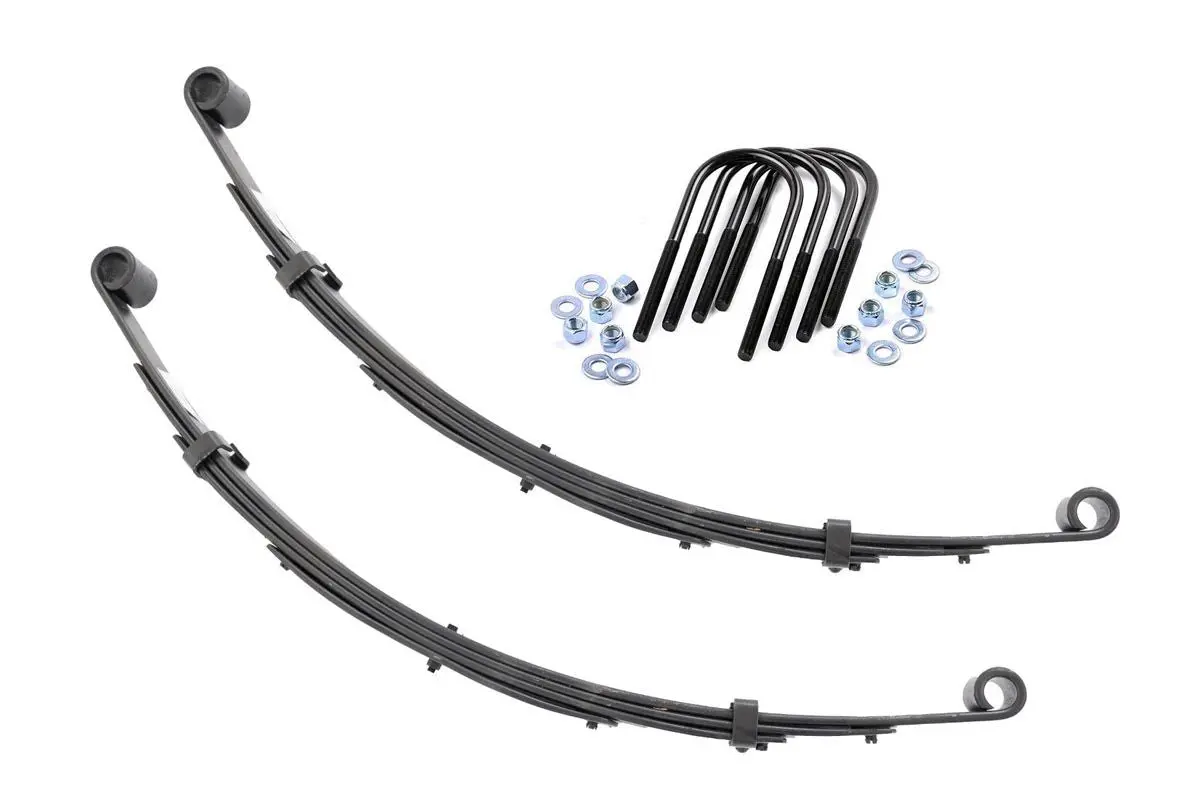 Front Leaf Springs - 3 Inch Lift - Pair - Jeep Grand Wagoneer/J10 Truck/J20 Truck/Wagoneer 4Wd 1