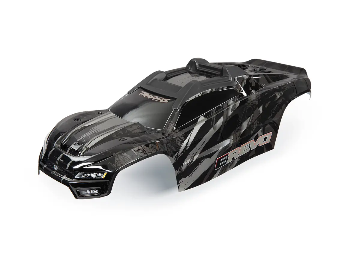 E-Revo Vxl 2.0 Pre-Painted Monster Truck Body (Black) 1
