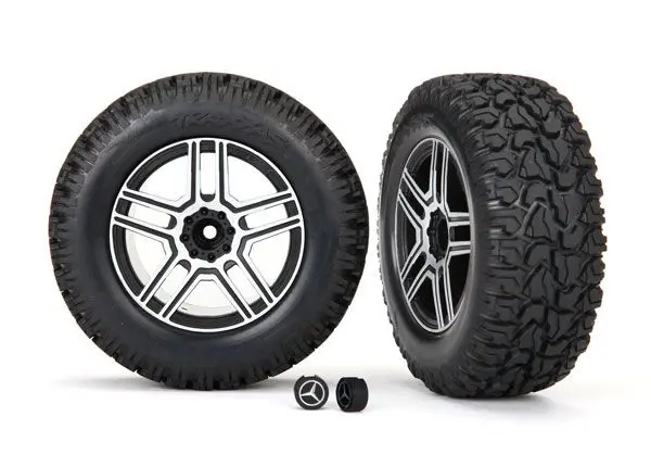 Traxxas Tires And Wheels, Assembled, Glued (2.6" Black, Sa 1
