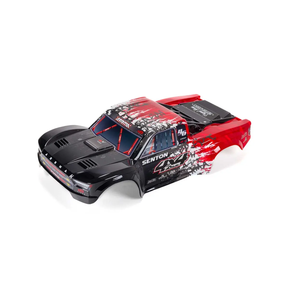 1/10 Painted Body, Red: Senton 4X4 Blx 1