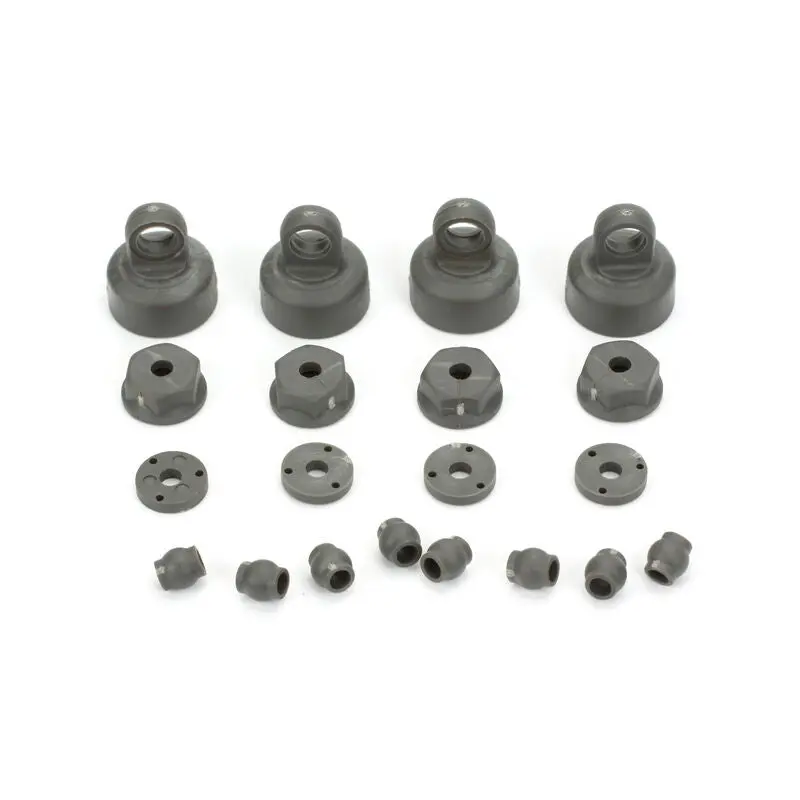 Shock Cap, Piston, Pivot Ball Set: All Ecx 1/10 2Wd 1