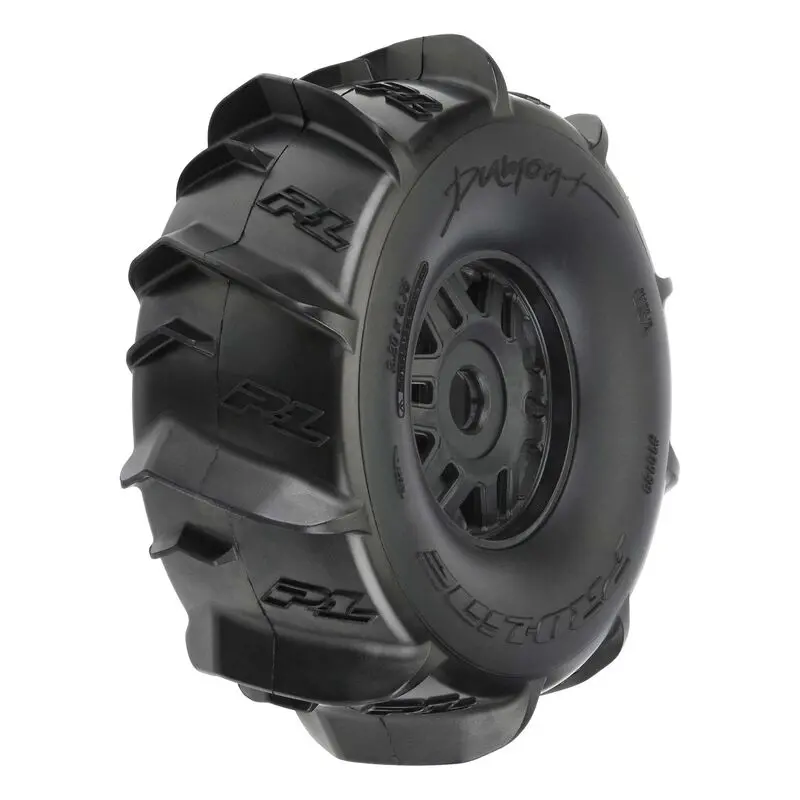 Proline 1/7 Dumont Fr/Rr Sand/Snow Mojave Tires Mounted 17Mm Blk Whls (2) 1