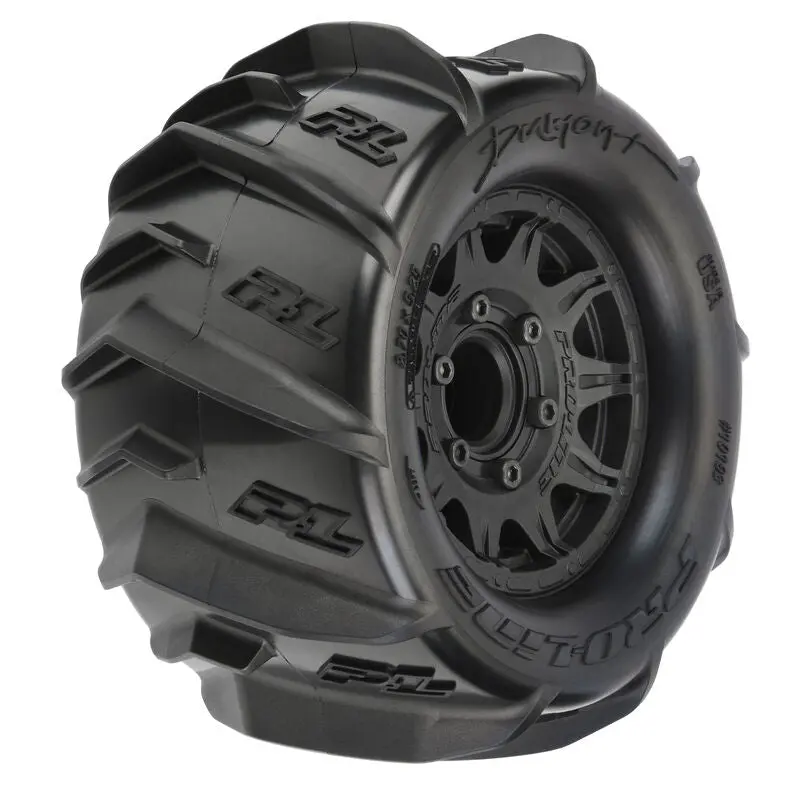 1/10 Dumont Front/Rear 2.8" Mt Tires Mounted 12Mm Blk Raid 1
