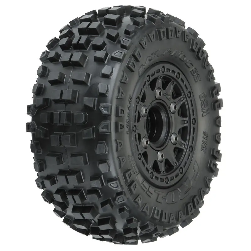 1/10 Badlands Front/Rear 2.2"/3.0" Sc Mounted 12Mm Black Raid (2) 1