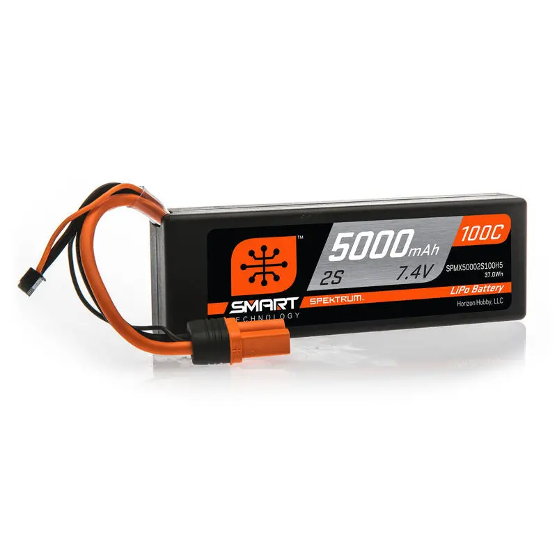 7.4V 5000Mah 2S 100C Smart Hardcase Lipo Battery: Ic5 1