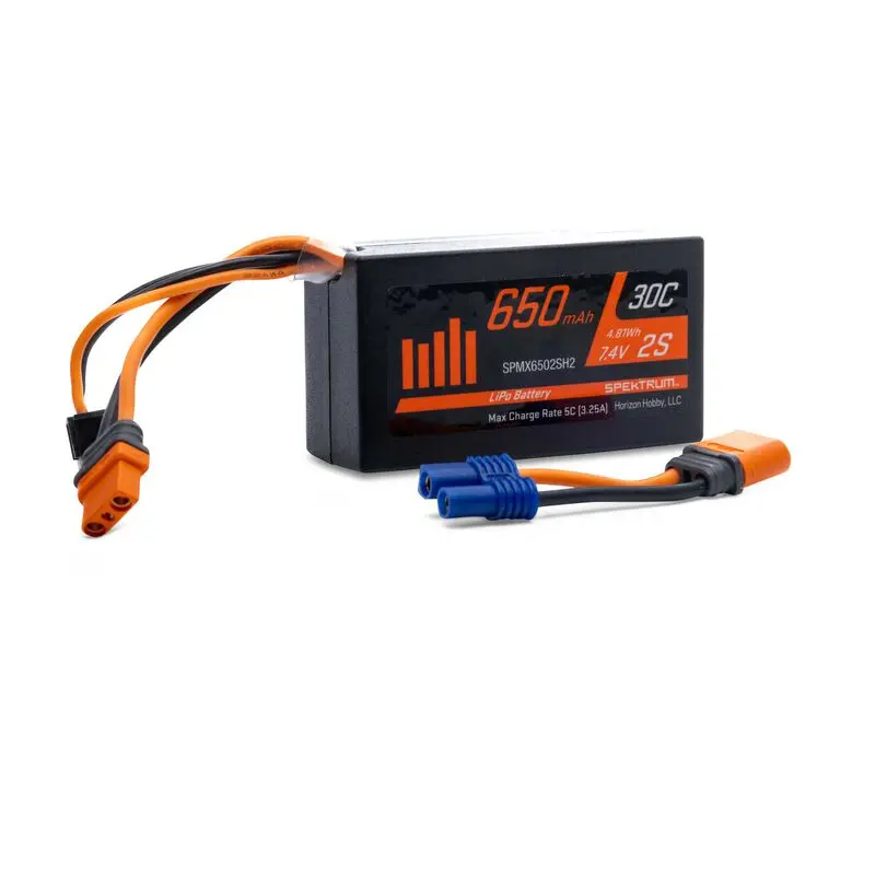 7.4V 650Mah 2S 30C Lipo Battery: Ic2 1