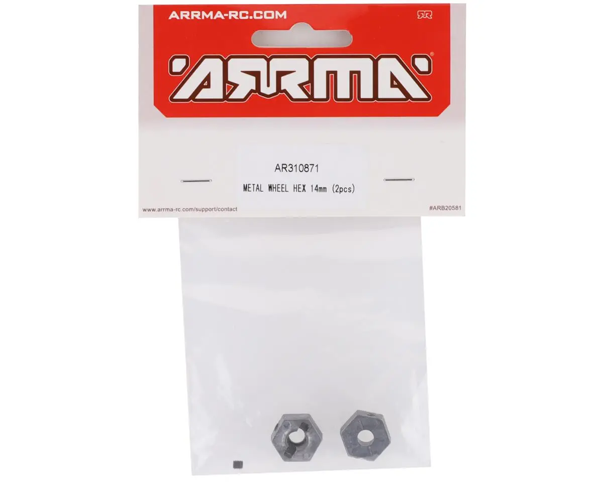 Arrma 12Mm Metal Wheel Hex (4) Bi/Gr/Inf/Sen/Ven/Vor Hex Set Arac9473 2