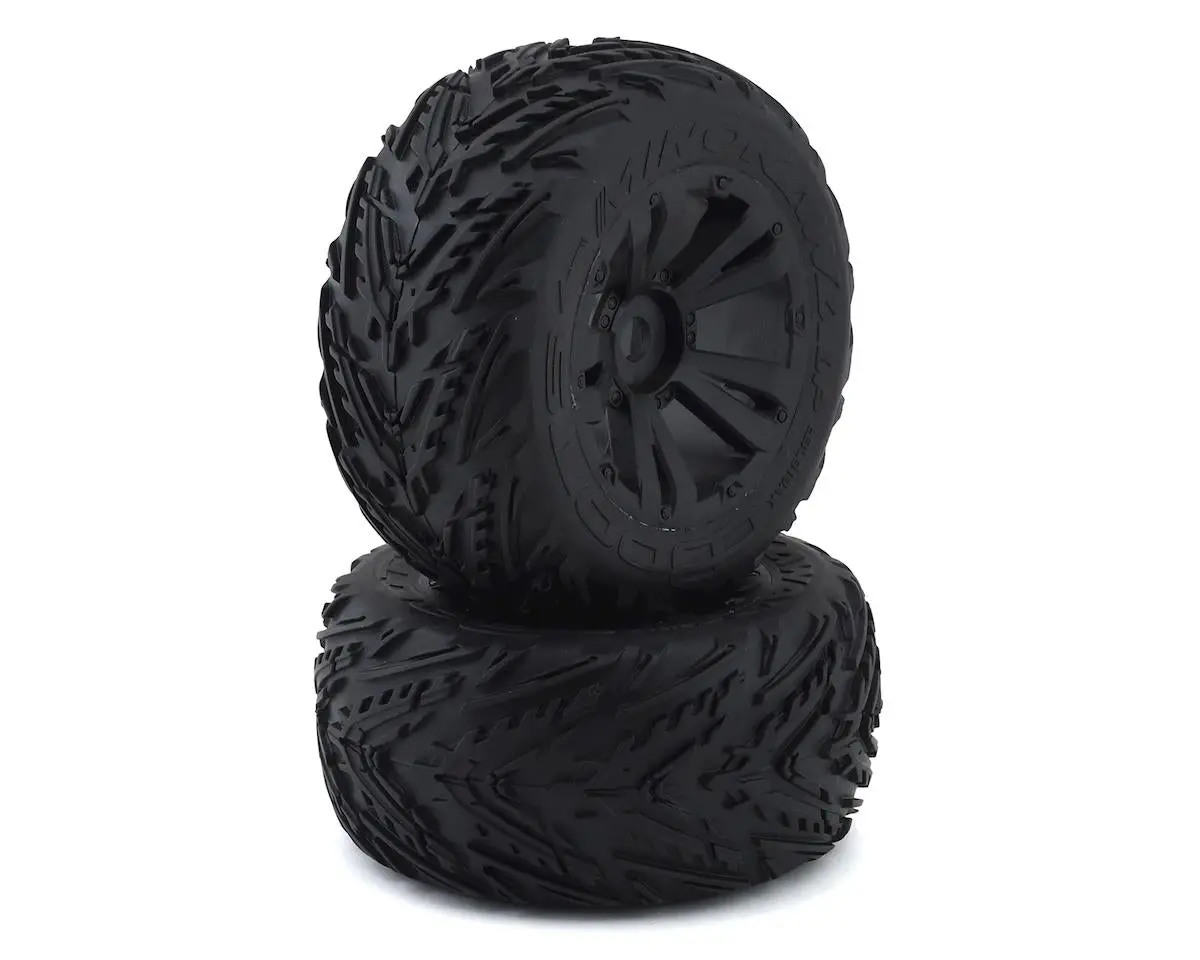 Arrma 4S Blx Minokawa Lp Pre-Mounted 3.8" Monster Truck Tire (2) (Black) 1
