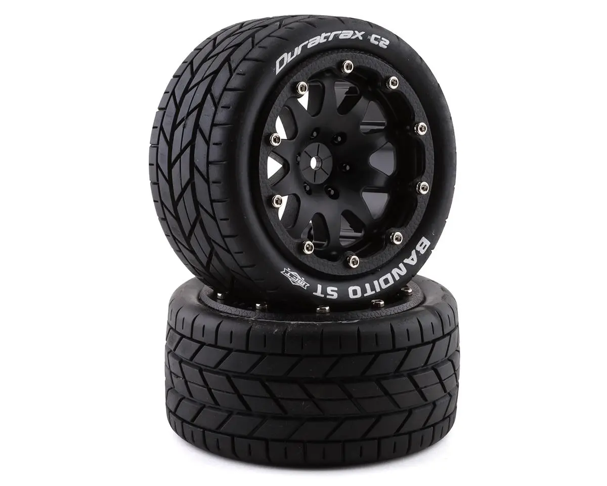 Bandito St Belted 2.8" Mounted Tires (Black) (2) W/12Mm Hex 1