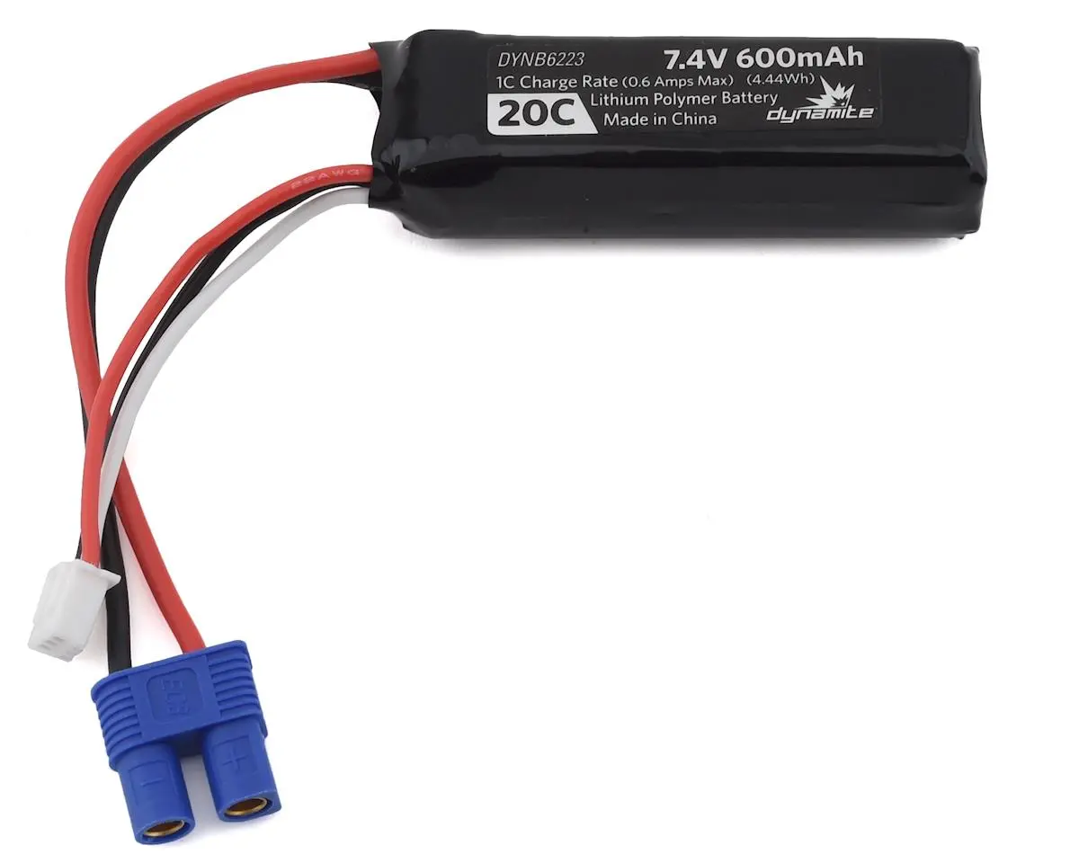 2S Lipo Battery Pack 20C (7.4V/600Mah) 1