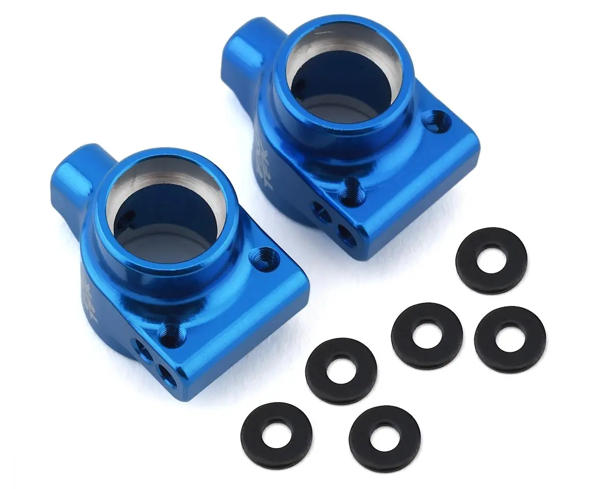 Dr10 Aluminum Rear Hubs (Blue) (2) 1