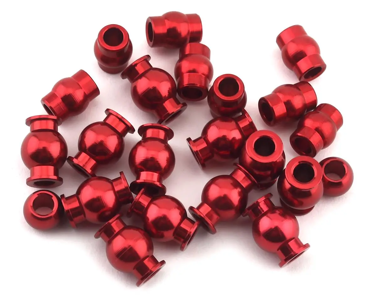 Hot Racing Arrma 4X4 Aluminum Pivot Ball Set (Red) 1