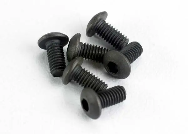 Traxxas Screws Button-Head 3X6mm Hex Screws, 3X6mm Button-Head Machine (Hex Drive) (6) 1