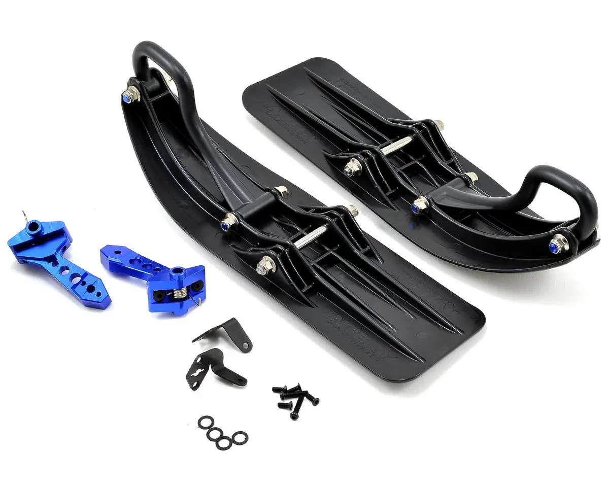 2Wd Front Sled Ski Conversion Set (Blue) For Traxxas 1
