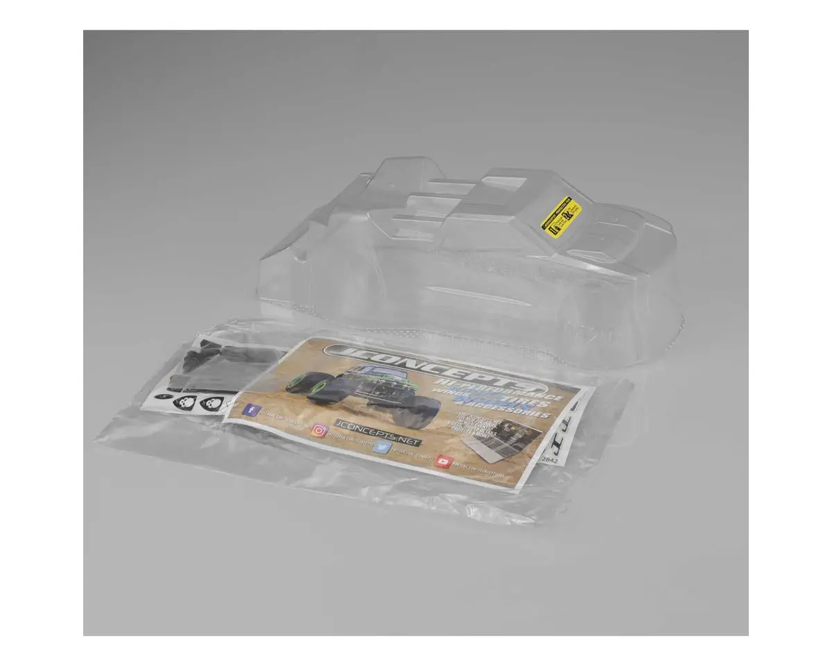 Jconcepts Mini-T 2.0 "Finnisher" Body W/Rear Spoiler (Clear) 1