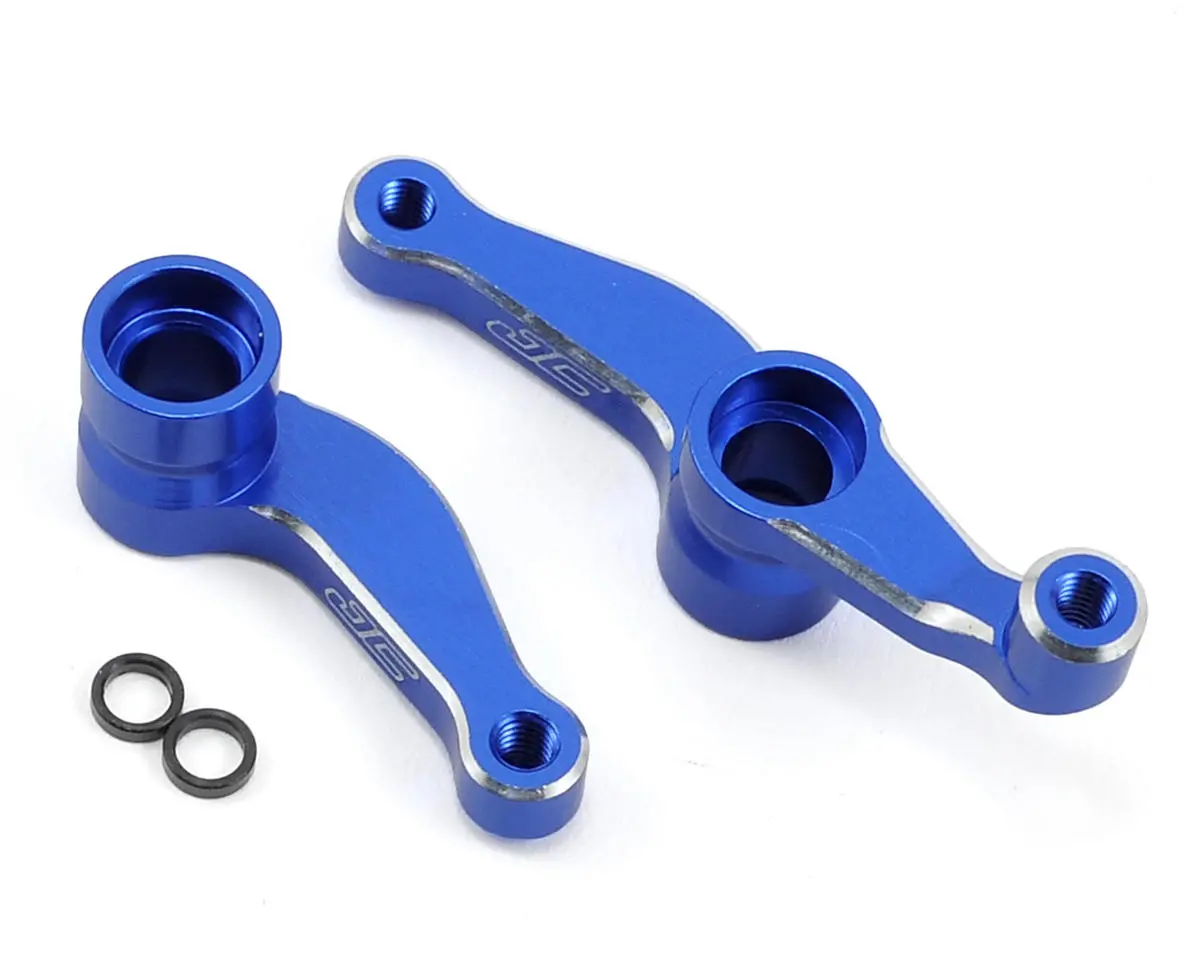 Aluminum Steering Bell Crank Set (Blue) 1
