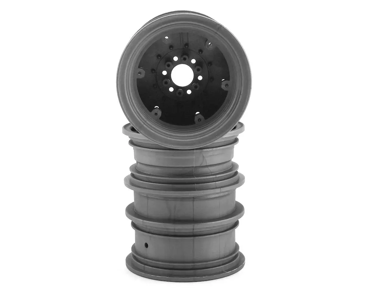 Krimson Dually 2.6" Dual Truck Wheels (Grey/Silver) (2) W/Adaptors & Covers 1