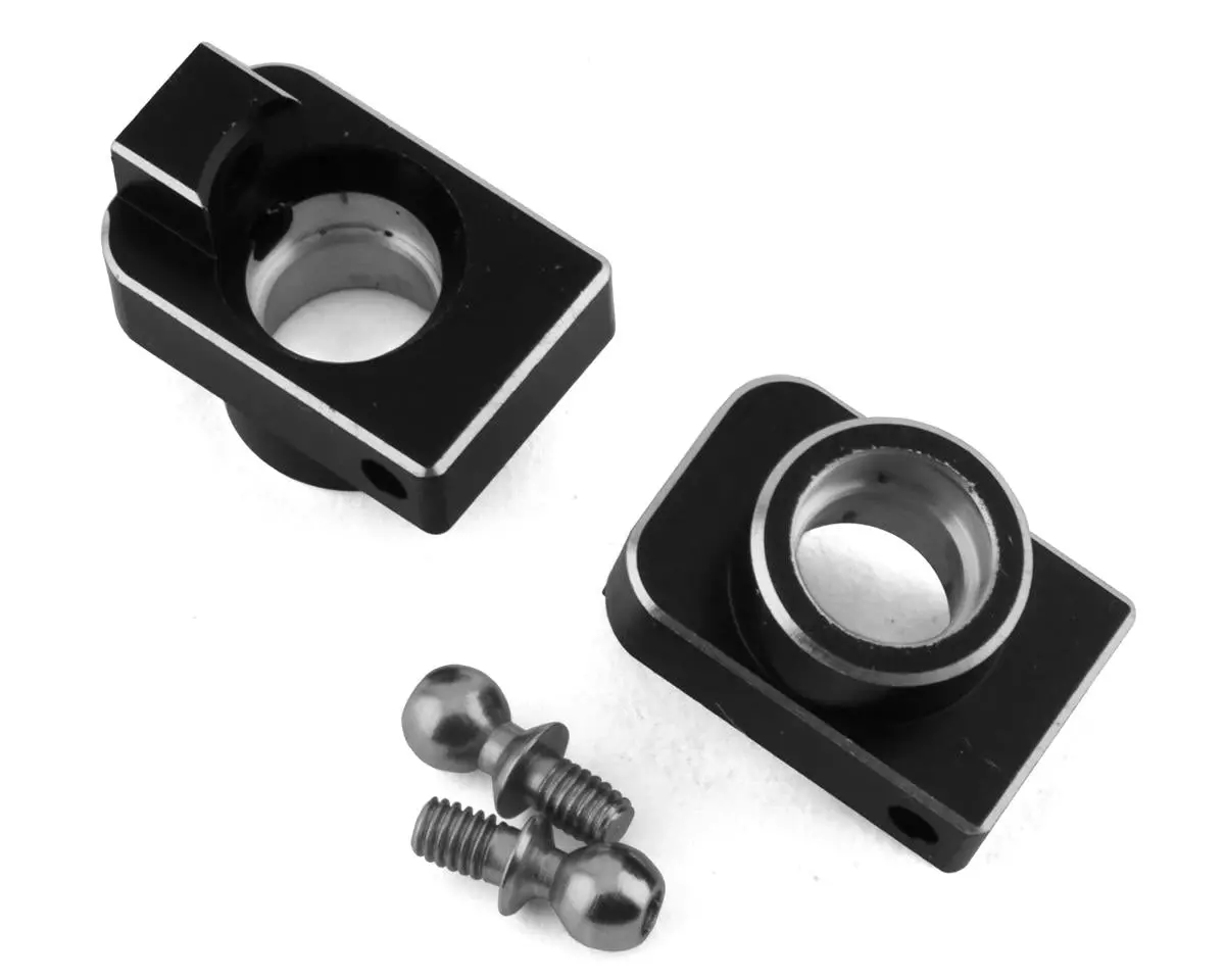 Mini-T 2.0 Aluminum Rear Hub Set (Black) 1