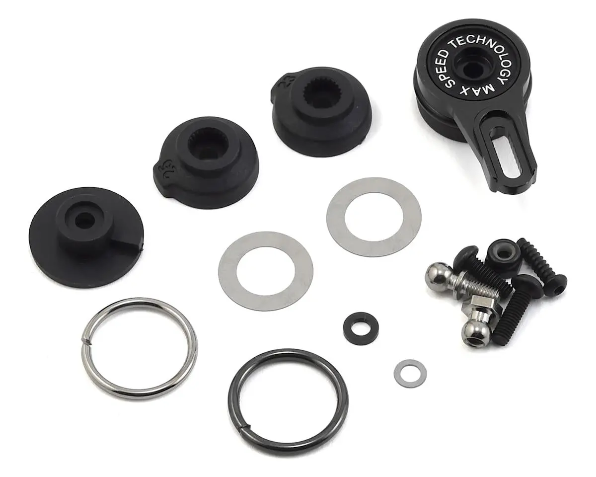 Mst Alum. 8-Adjusting Servo Saver (Black) 1