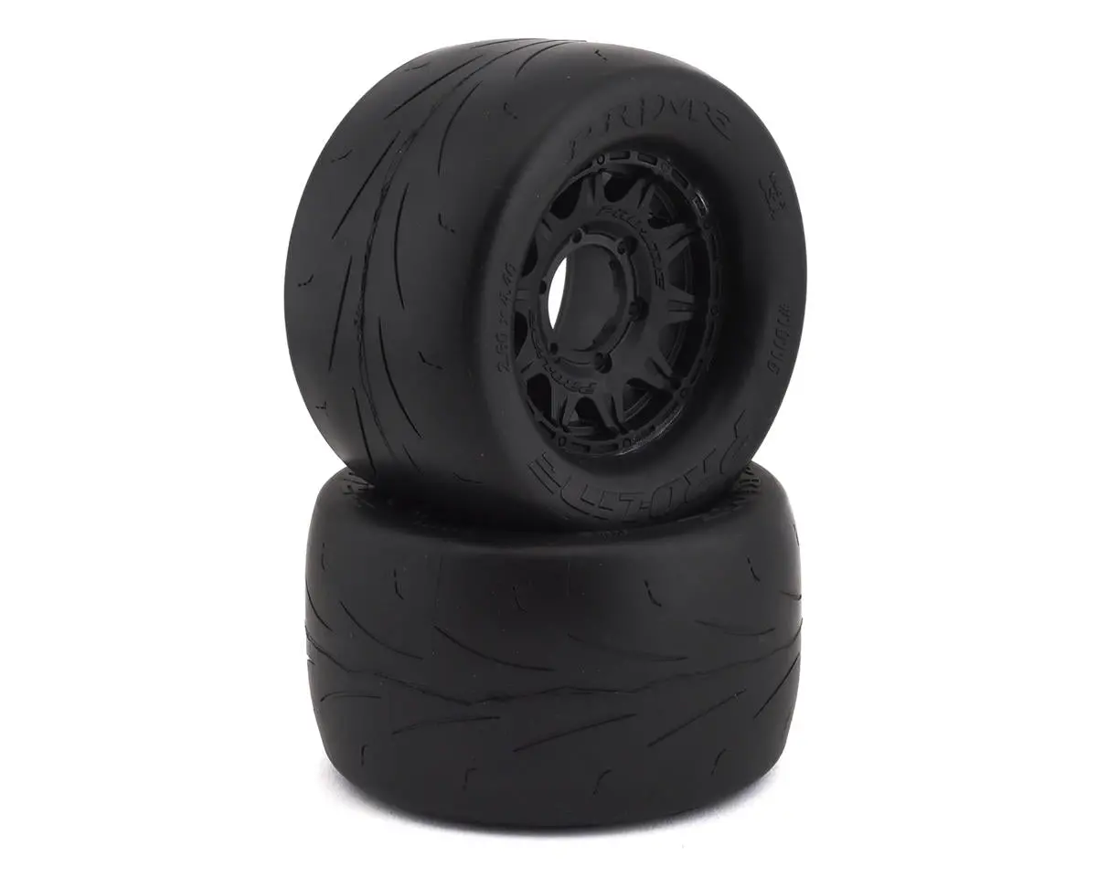 Prime 2.8" Pre-Mounted W/Raid Rear Wheels (2) (Black) (M2) W/Removable 12Mm Hex 1