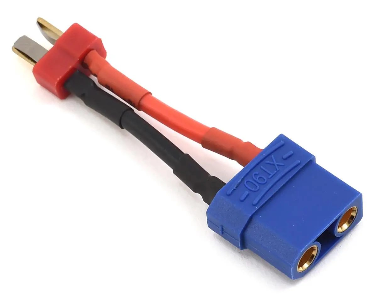 Xt90 To T-Style Adapter (Female Xt90/Male T-Style) 1
