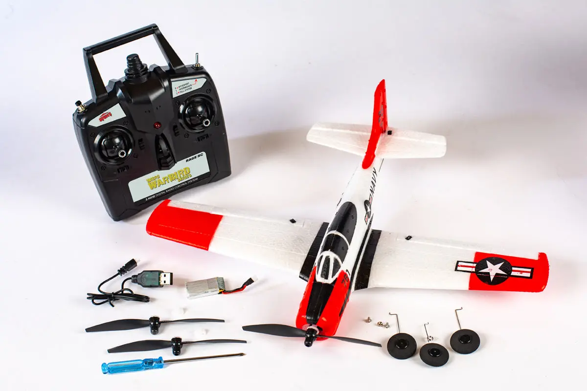T-28 Trojan Micro Rtf Airplane W/Pass 1