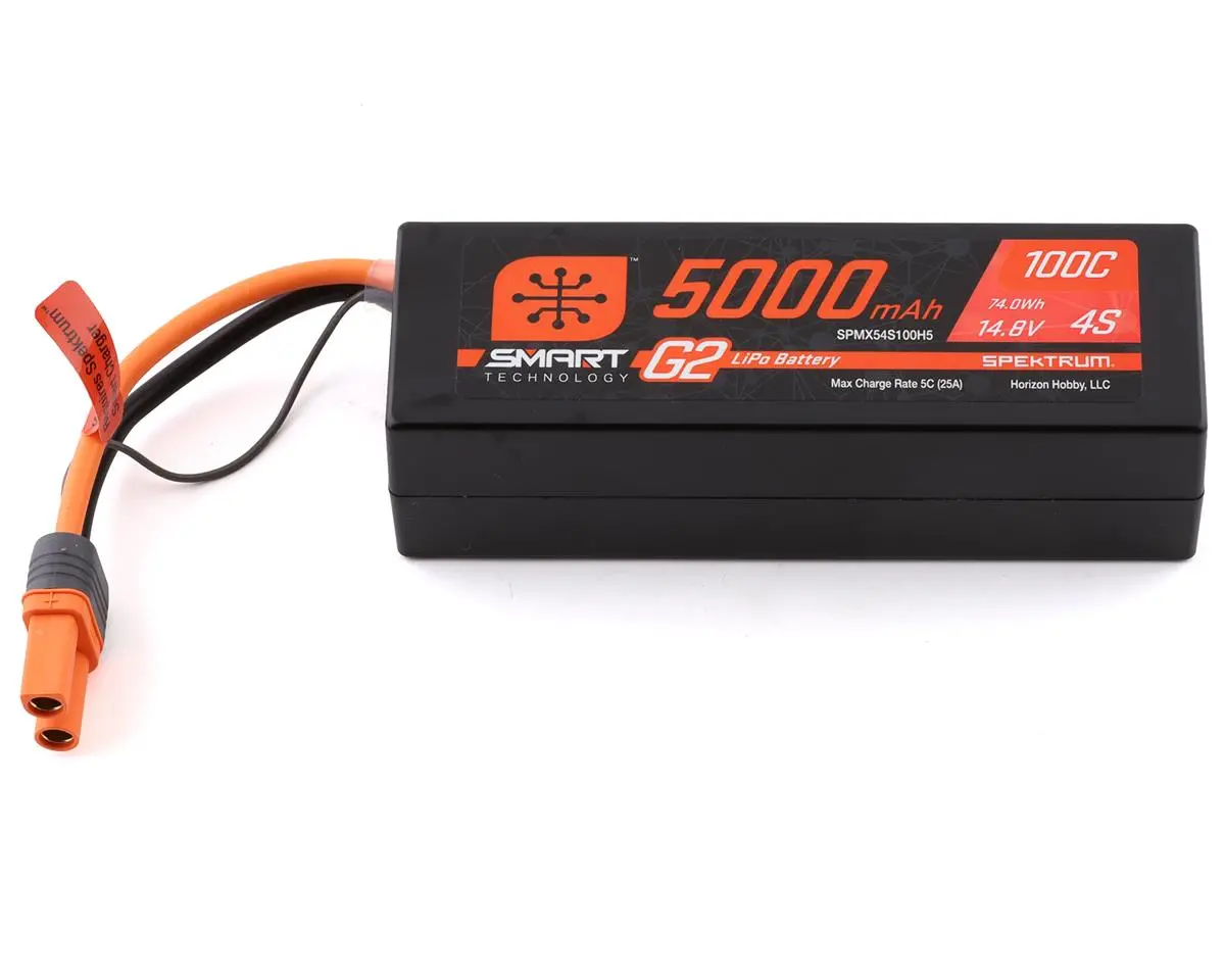 4S Smart G2 Lipo 100C Battery Pack (14.8V/5000Mah) W/Ic5 Connector 1