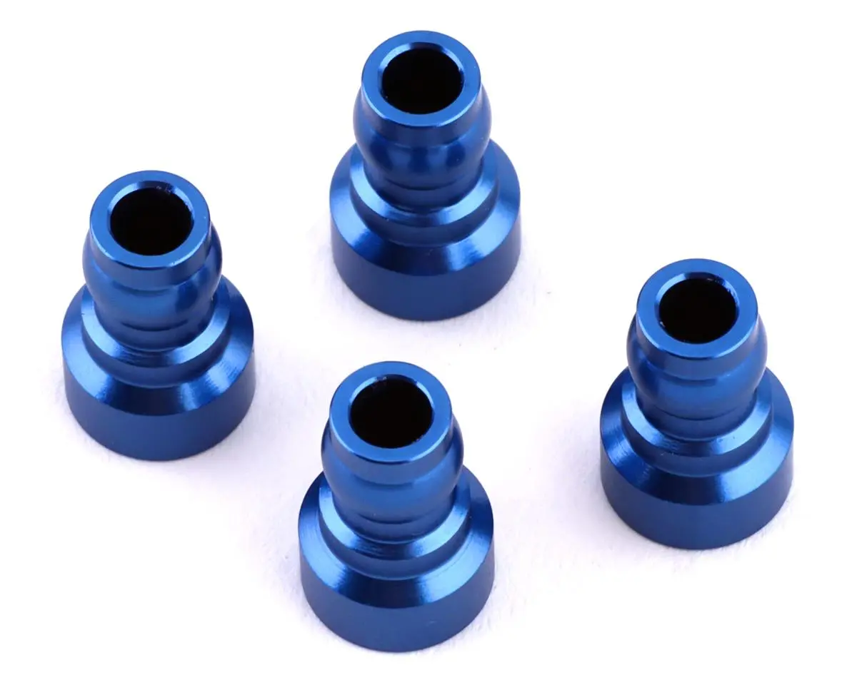 Dr10 Aluminum Upper Shock Mount Bushing (4) (Blue) 1