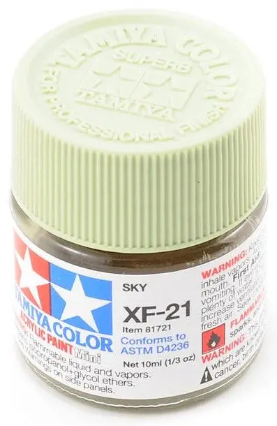 Tamiya Xf-21 Flat Sky Acrylic Paint (10Ml) 1
