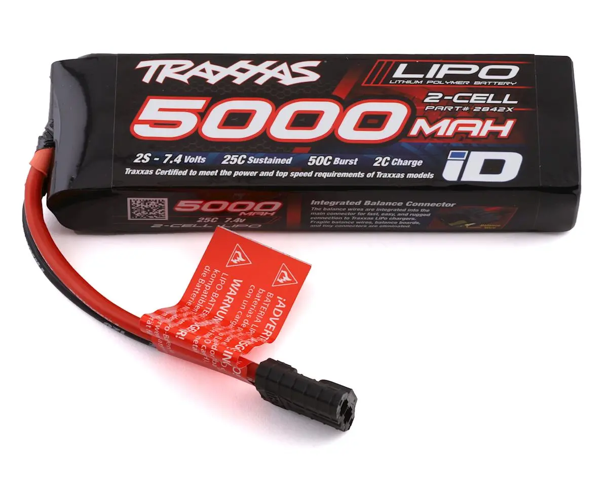 2S "Power Cell" 25C Lipo Battery W/Id Traxxas Connector (7.4V/5000Mah) 1