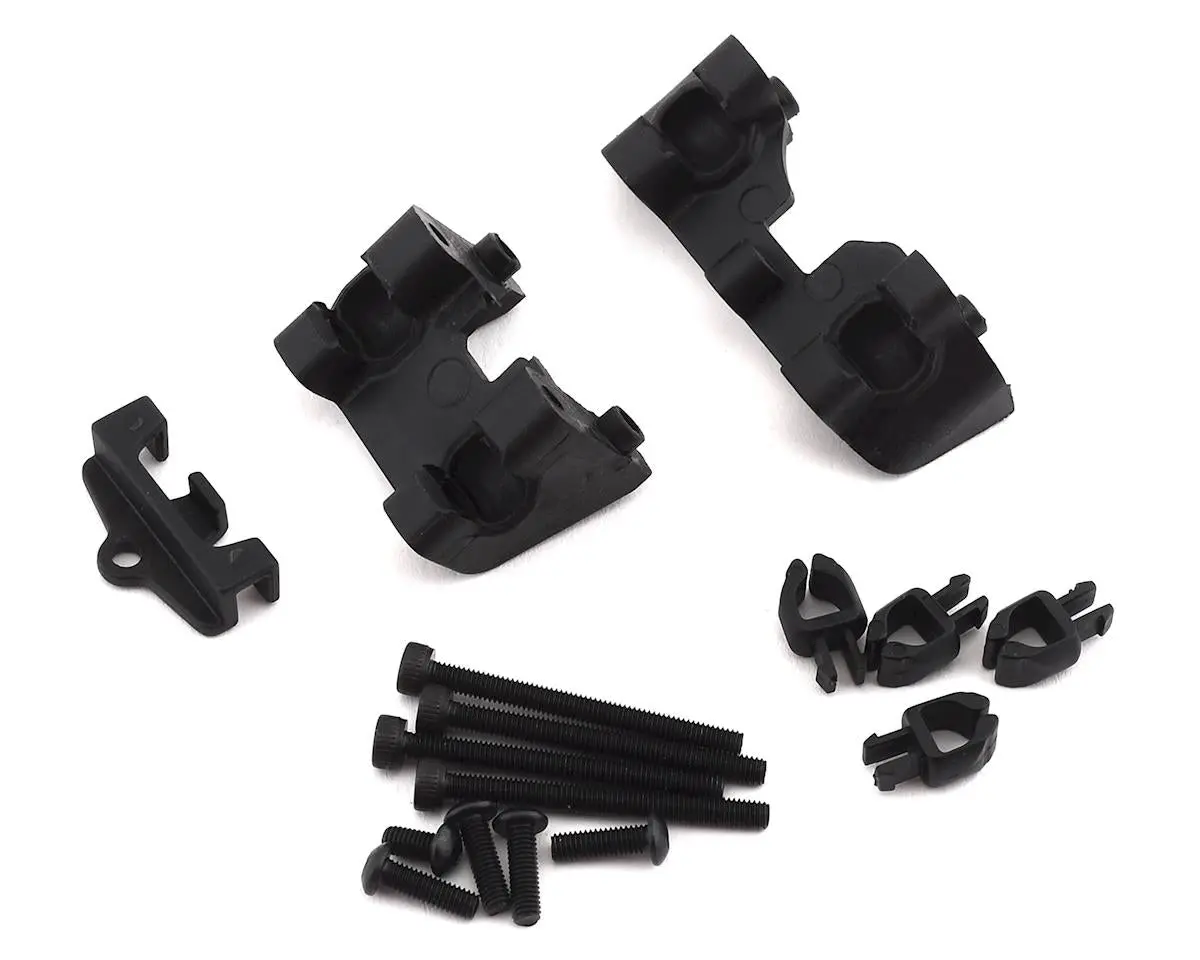 Revo Shock Mounts Front & Rear W/Wire Clip (1), Chassis Wire Clips (4), 3 1