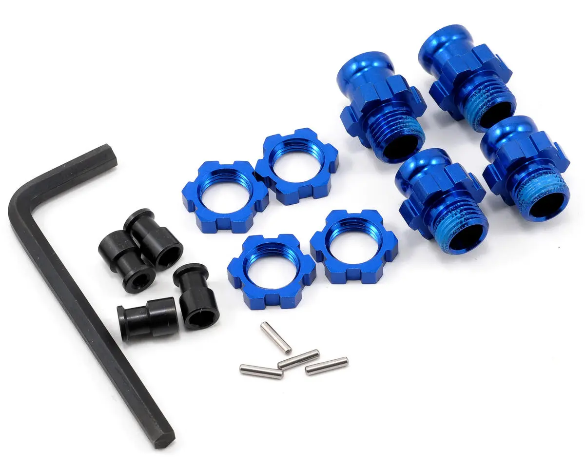 Aluminum 17Mm Wheel Adapter Set (Blue) (4) 1