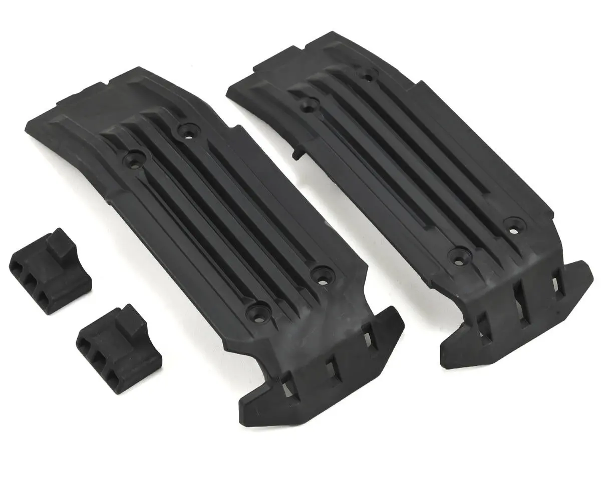X-Maxx Front & Rear Skidplate W/Rubber Impact Cushion 1