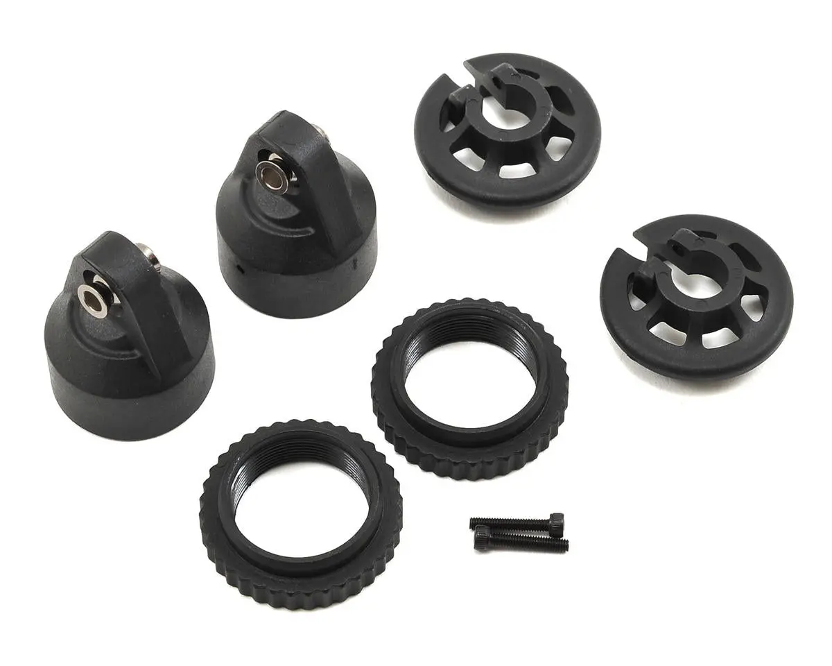 X-Maxx/Xrt Gtx Shock Cap, Spring Collar & Adjuster Nut (2) 1