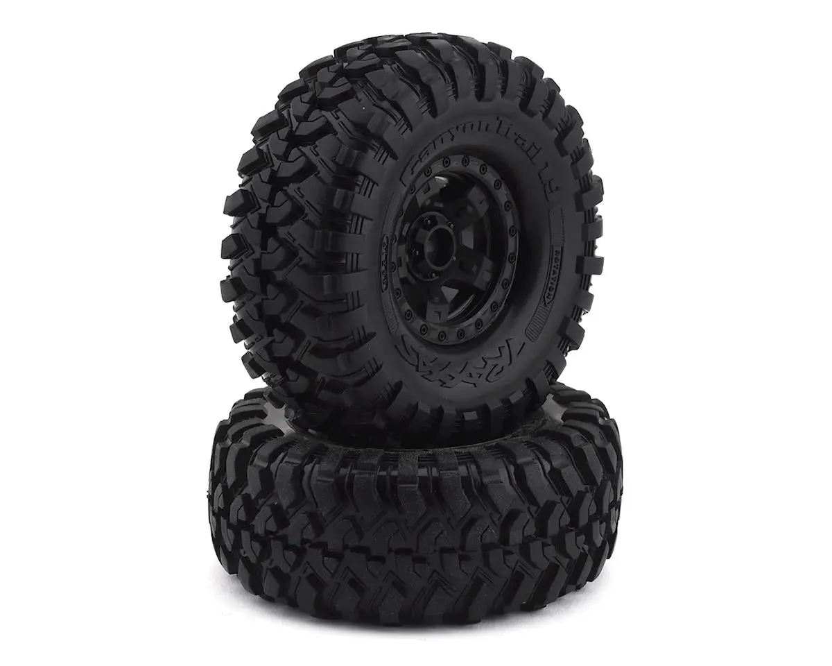 Trx-4 Pre-Mounted Canyon Trail 1.9" Crawler Tires (Black) (2) W/Sport Wheels & 12Mm Hex 1