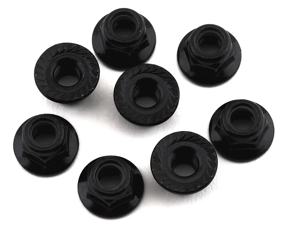 5Mm Flanged Nylon Locking Nuts (8) 1