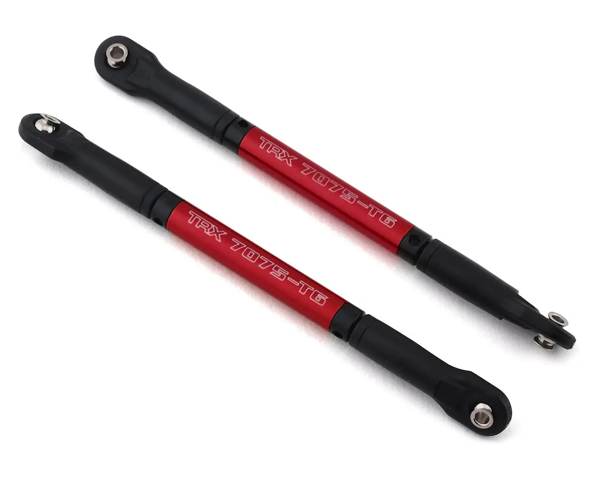 Traxxas E-Revo 2.0 Aluminum Heavy-Duty Steering Link Push Rods (Red) (2) 1